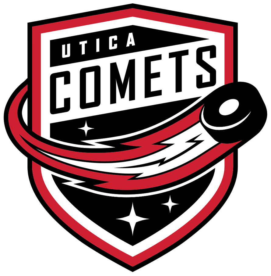 Utica Comets 2021-Pres Primary Logo iron on heat transfer...